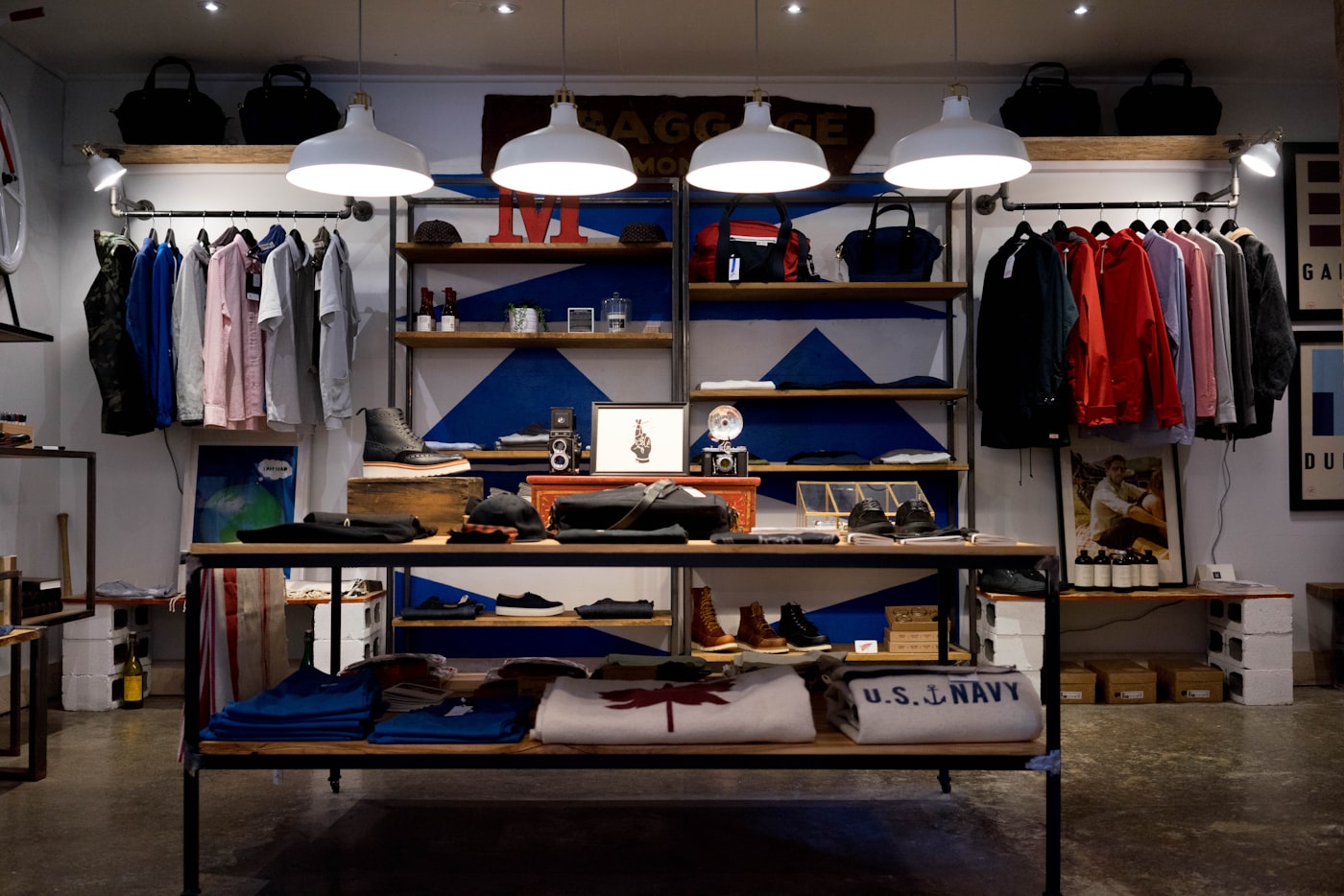 Modern retail store interior with connected commerce operations